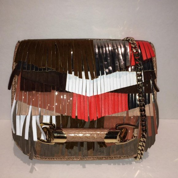 Jimmy Choo Zadie Fringe Elaphe Leather Crossbody - Picture 7 of 14